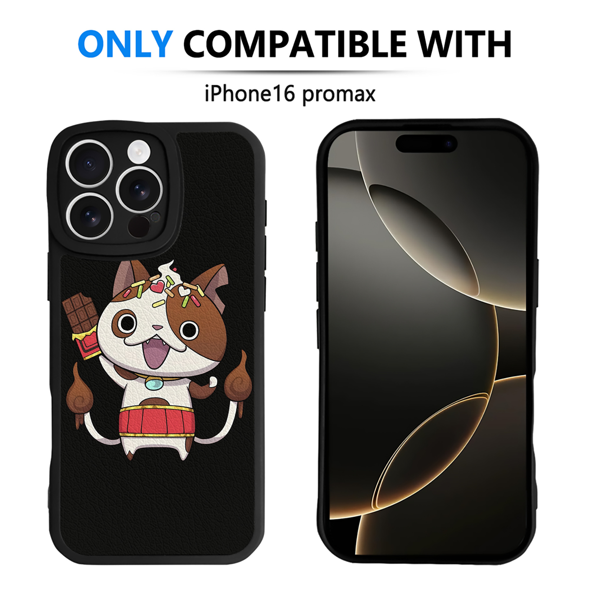 （画像用） 妖怪ウォッチ Yo-kai Watch 【iPhone 16シリーズ対応】シリコンスマホケース（レザー調） 材質：シリコン